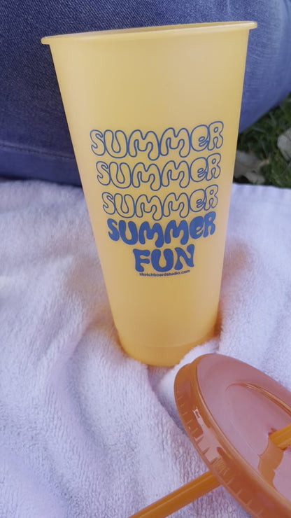 SUMMER FUN Color Changing Tumbler