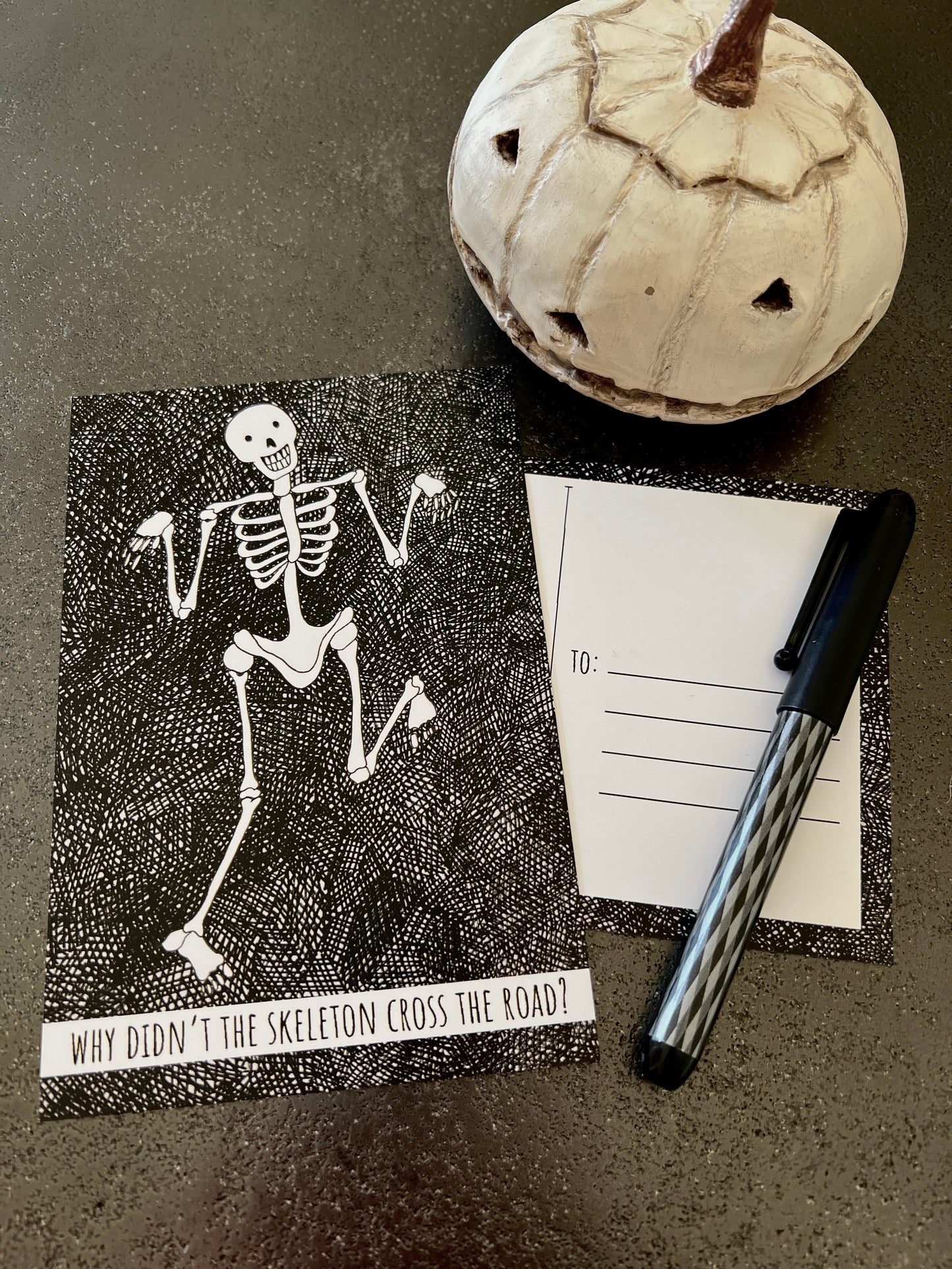 Skeleton Postcard