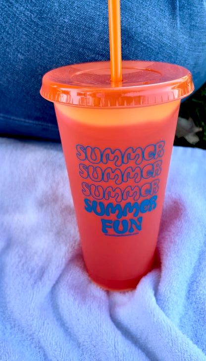 SUMMER FUN Color Changing Tumbler