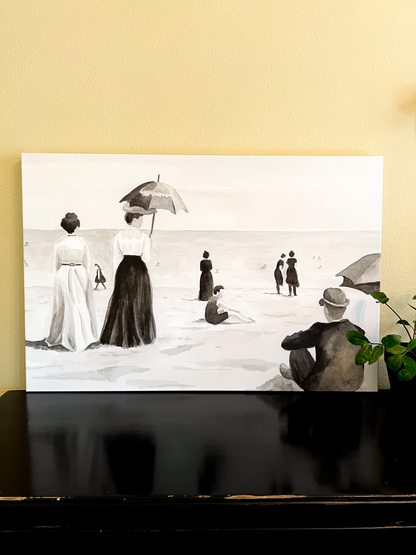 Sunday at the Sea Canvas Print