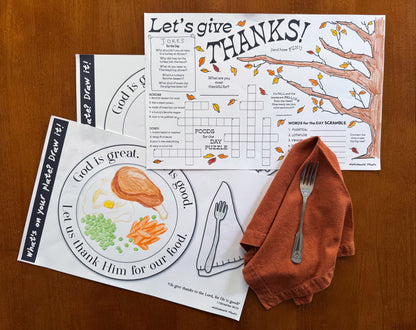 Creative Fun Thanksgiving Activity Mat