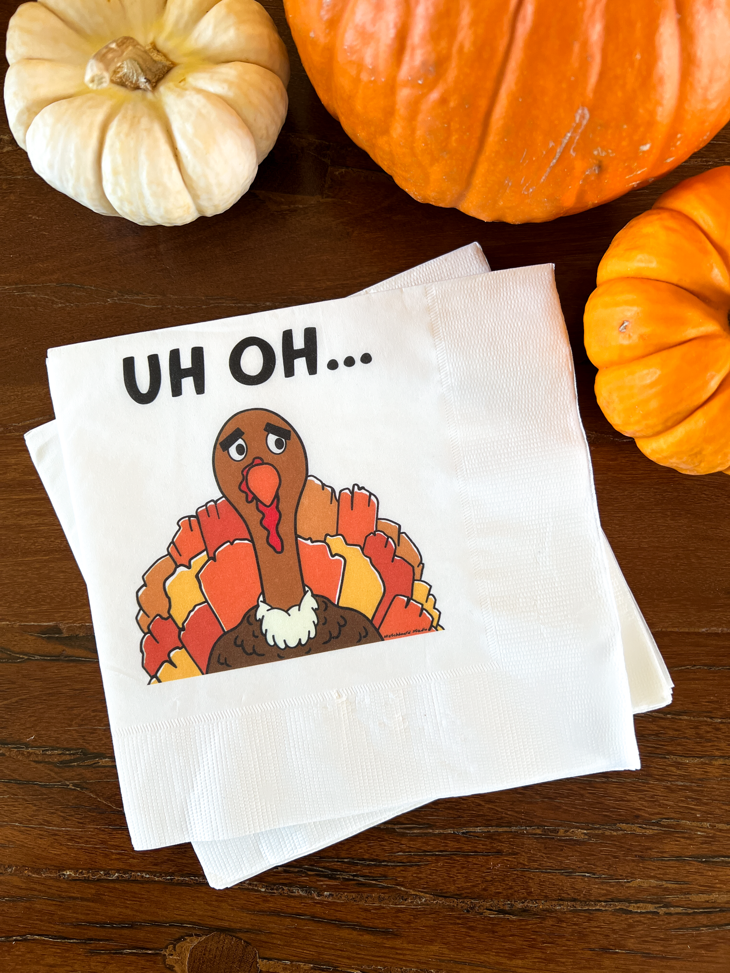 Uh Oh Turkey Napkins