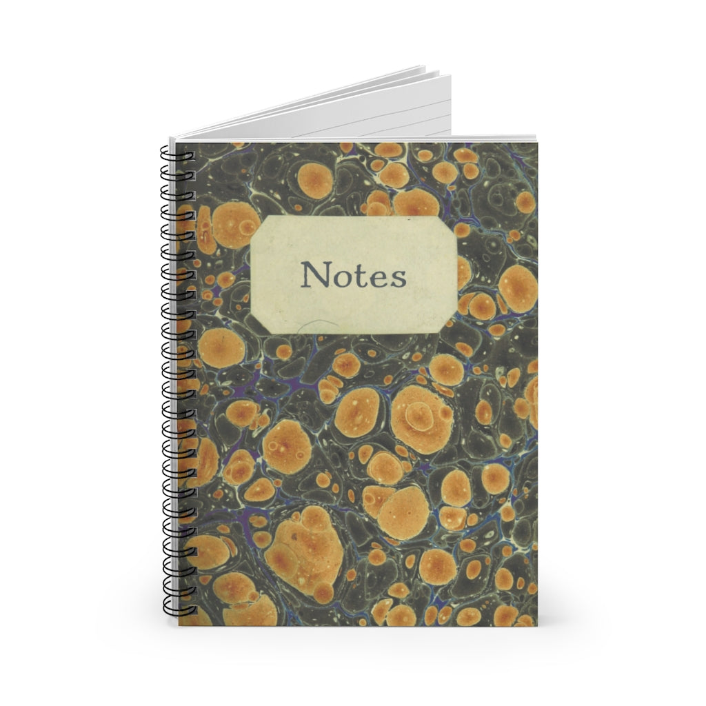 Vintage Ink Print Spiral Notebook - sketchboard studio