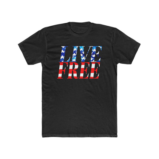 LIVE FREE Patriotic T-shirt - sketchboard studio