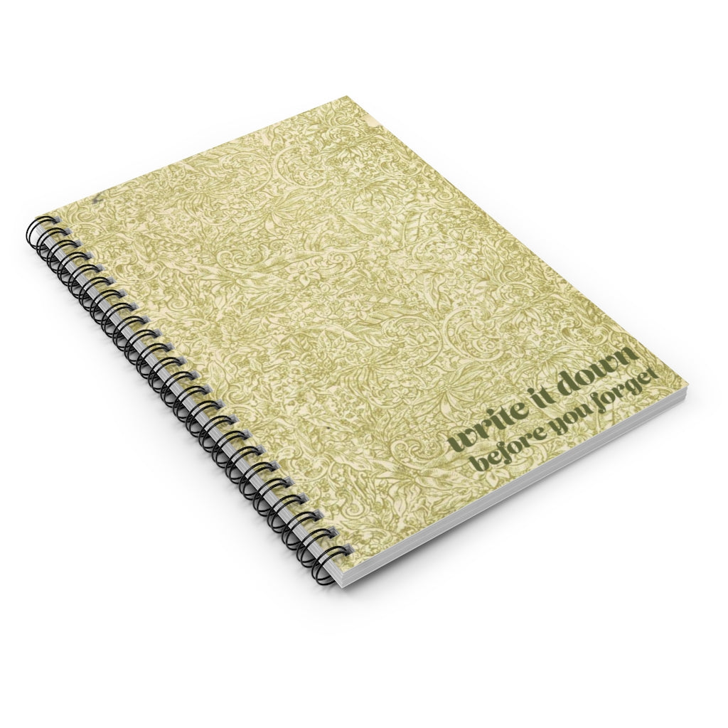 Write it Down Spiral Notebook - sketchboard studio