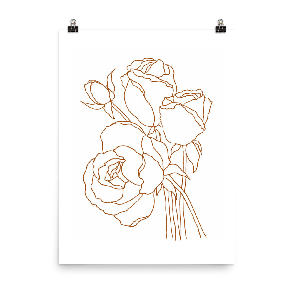 roses for everyday print - sketchboard studio