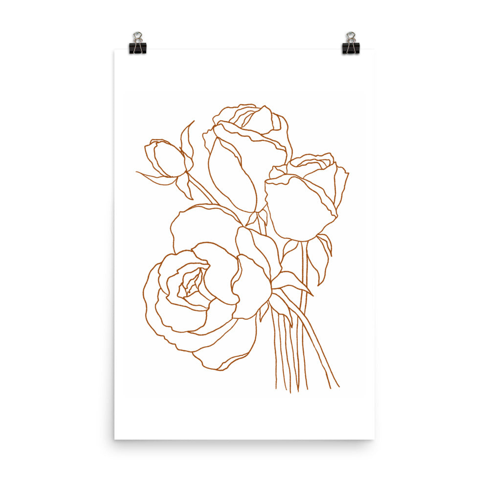 roses for everyday print - sketchboard studio