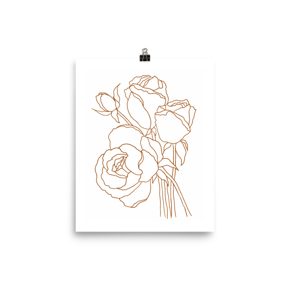 roses for everyday print - sketchboard studio