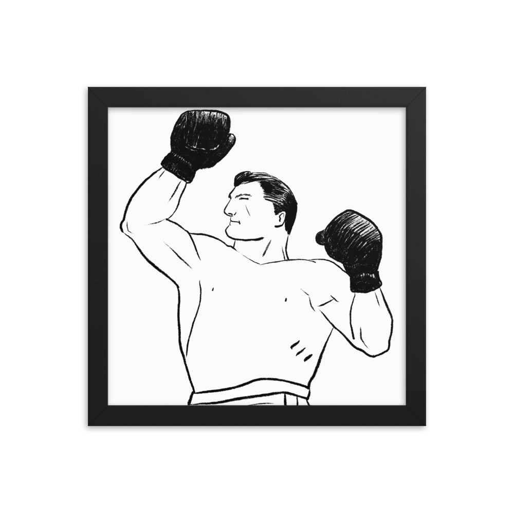 Boxer 2 Framed Print - sketchboard studio