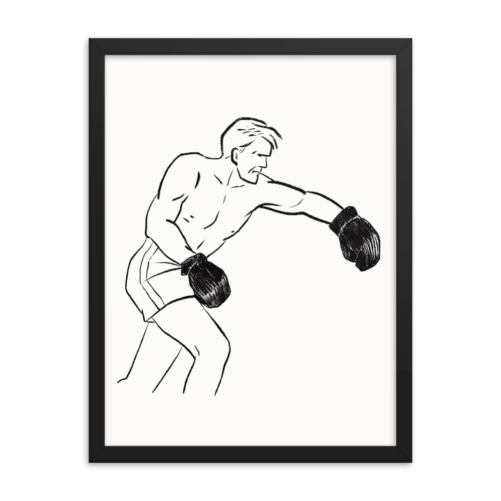 Boxer 1 Framed Print - sketchboard studio