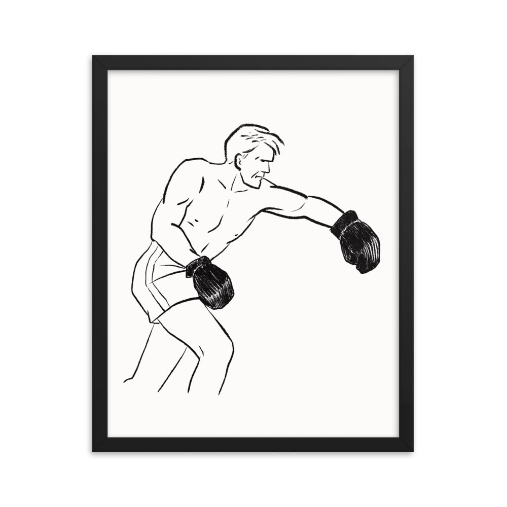 Boxer 1 Framed Print - sketchboard studio