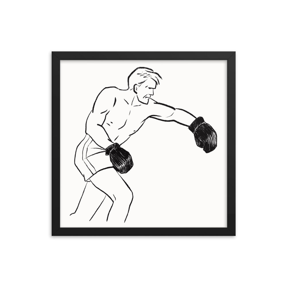 Boxer 1 Framed Print - sketchboard studio