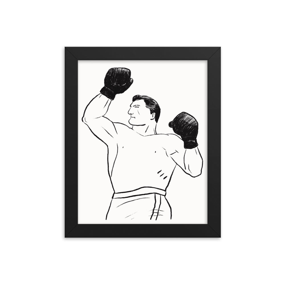 Boxer 2 Framed Print - sketchboard studio