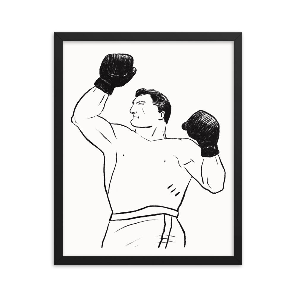 Boxer 2 Framed Print - sketchboard studio