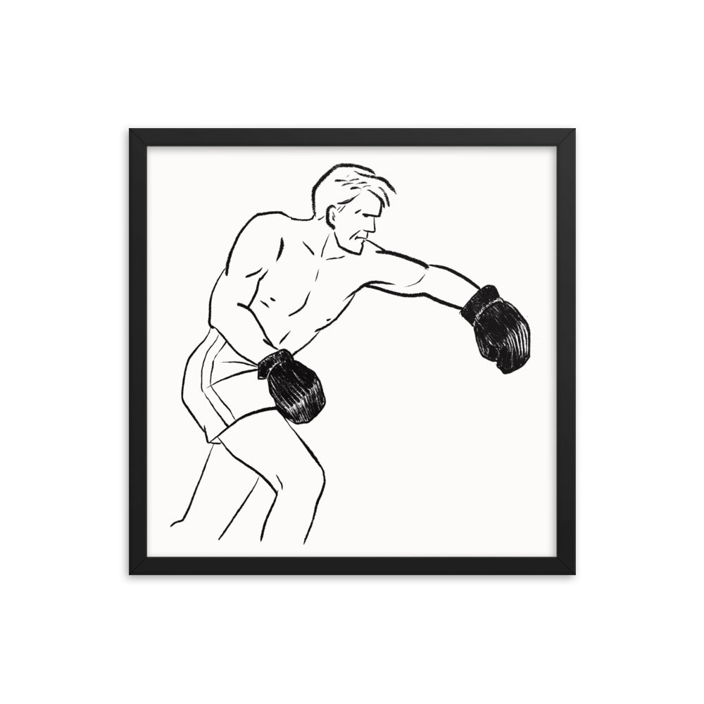 Boxer 1 Framed Print - sketchboard studio