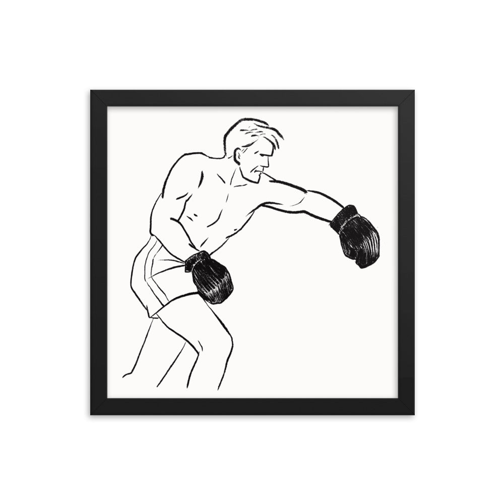 Boxer 1 Framed Print - sketchboard studio