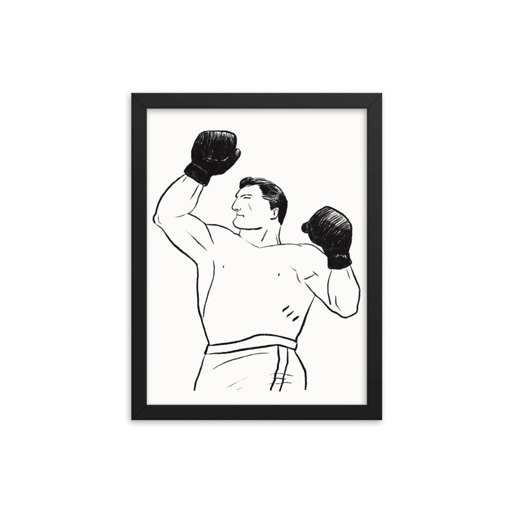 Boxer 2 Framed Print - sketchboard studio