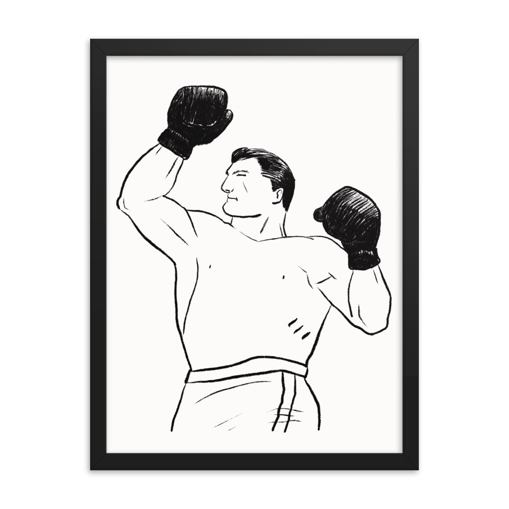 Boxer 2 Framed Print - sketchboard studio