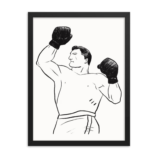 Boxer 2 Framed Print - sketchboard studio