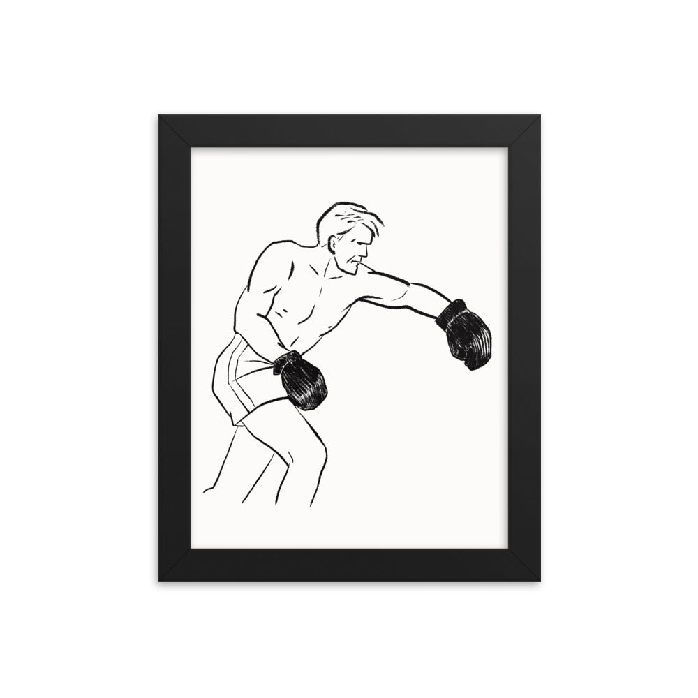 Boxer 1 Framed Print - sketchboard studio