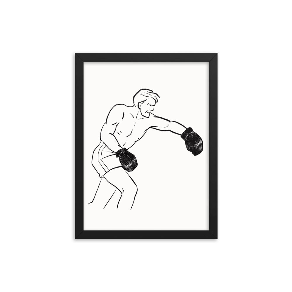 Boxer 1 Framed Print - sketchboard studio