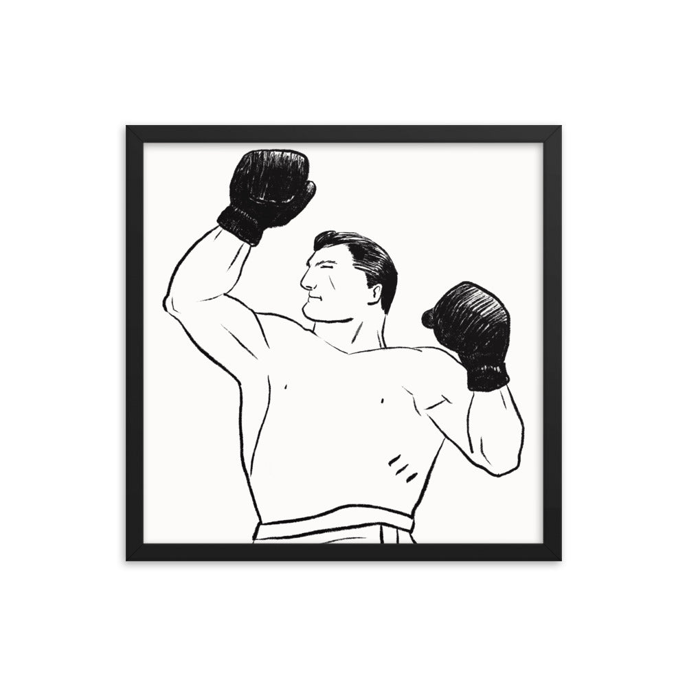 Boxer 2 Framed Print - sketchboard studio